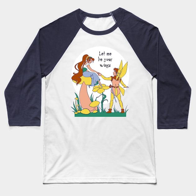 Let me be your wings Baseball T-Shirt by EagleFlyFree